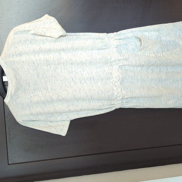 Bench Light Blue Speckle T-Shirt Dress Back Pocket Detail Elastic Waist SM NWT - Picture 5 of 7